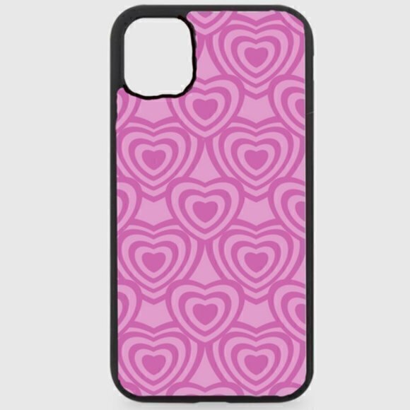 Pink Hearts Phone Case - Picture 1 of 1